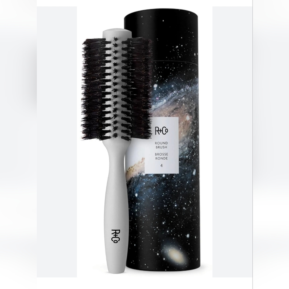 R+Co Boar Bristle Round Brush number 4 NIB